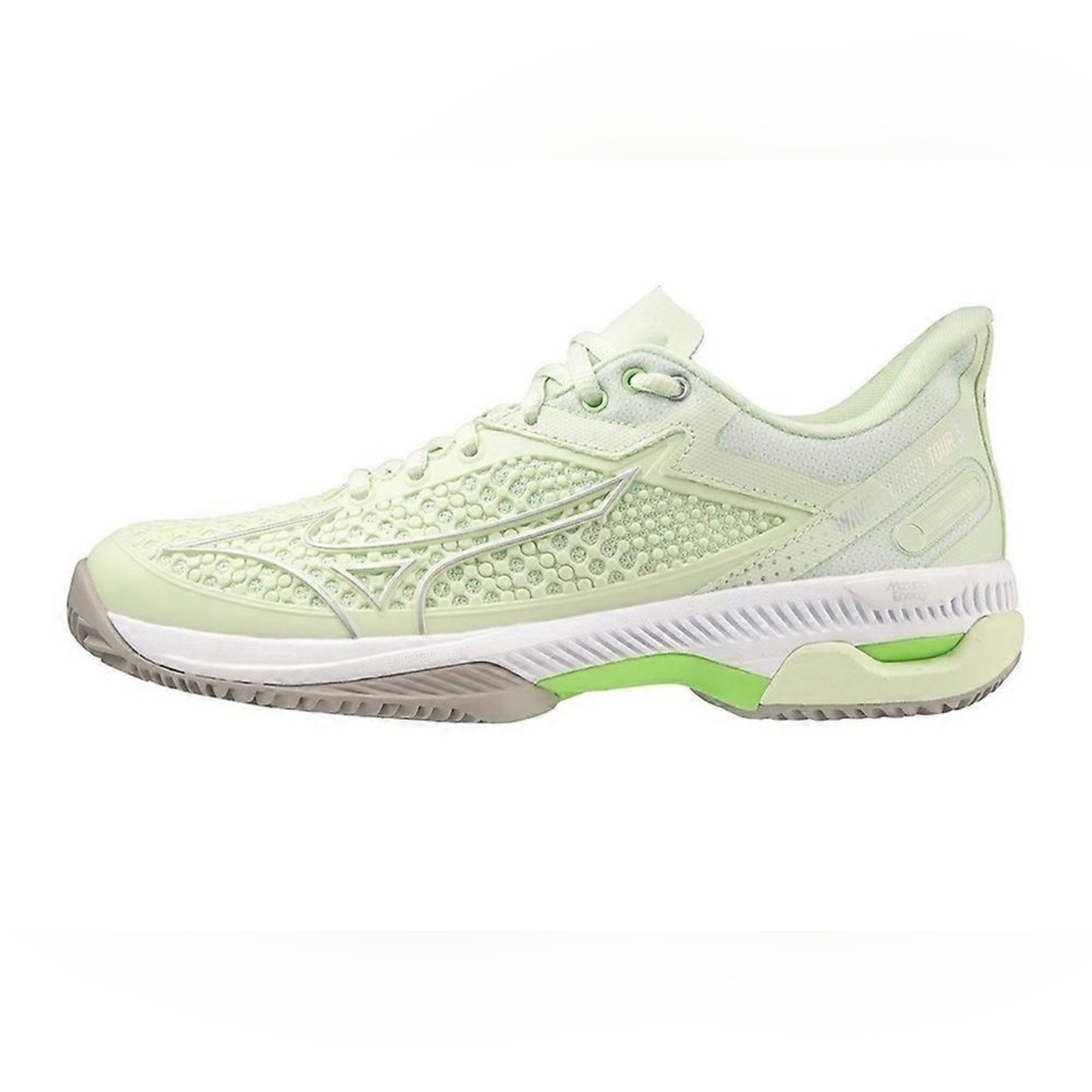 WOMEN'S MIZUNO WAVE EXCEED TOUR 5 AC TENNIS SHOES (AMBROSIA/SILVER) SZ 9